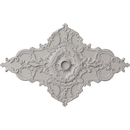 Ekena Millwork Melchor Diamond Medallion (Canopies up to 4"), 67 1/4"W x 43 3/8"H x 4"ID x 2"P, Ultra Pure White CM70X43MLUWF